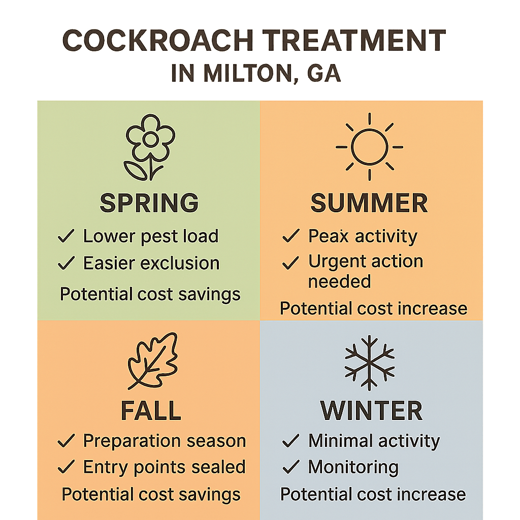 Cockroach Treatment in Milton, GA