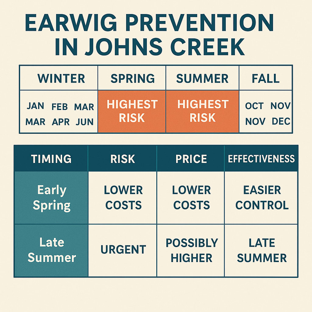 Right Time to Treat Your Home for Earwigs in Johns Creek