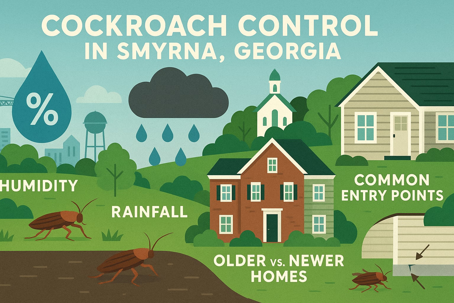 Cockroach control in Smyrna, Georgia 
