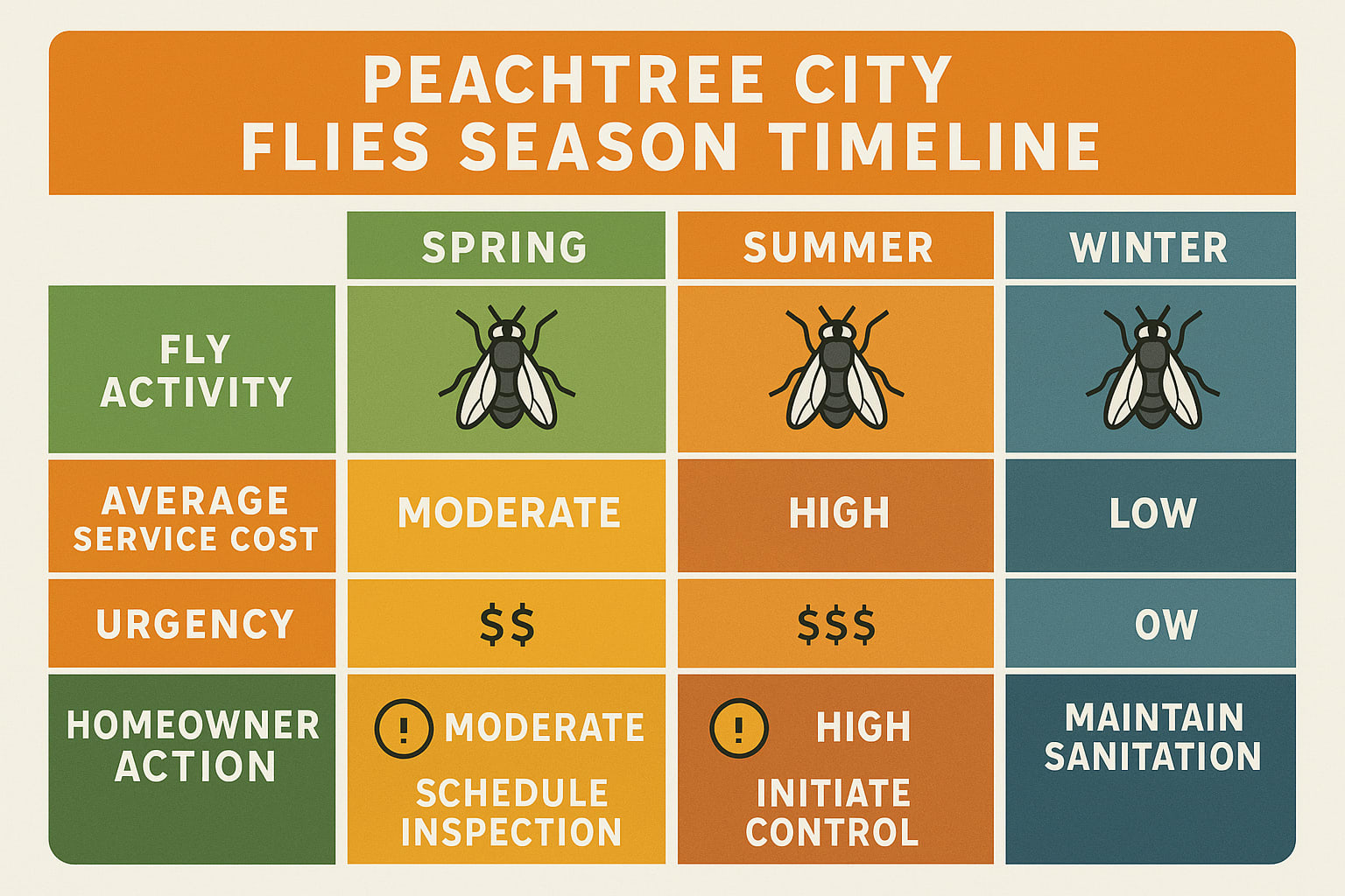 Best time of year for house fly control in Peachtree City