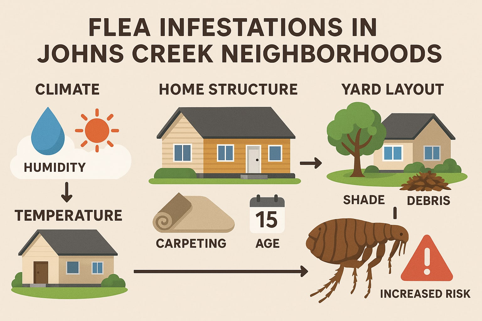 Flea infestations in Johns Creek neighborhoods 