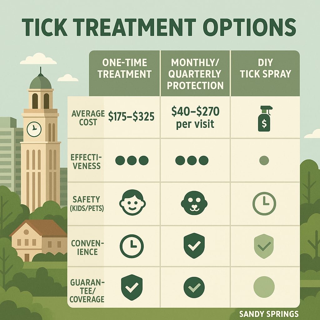 Cost of top rated tick control Sandy Springs