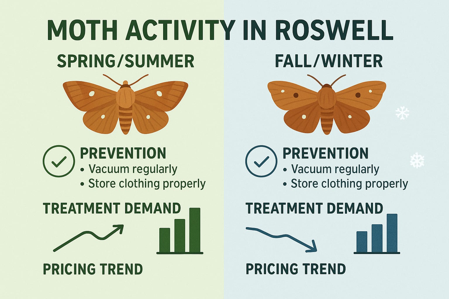 Knowing When to Call for Moth Control in Roswell