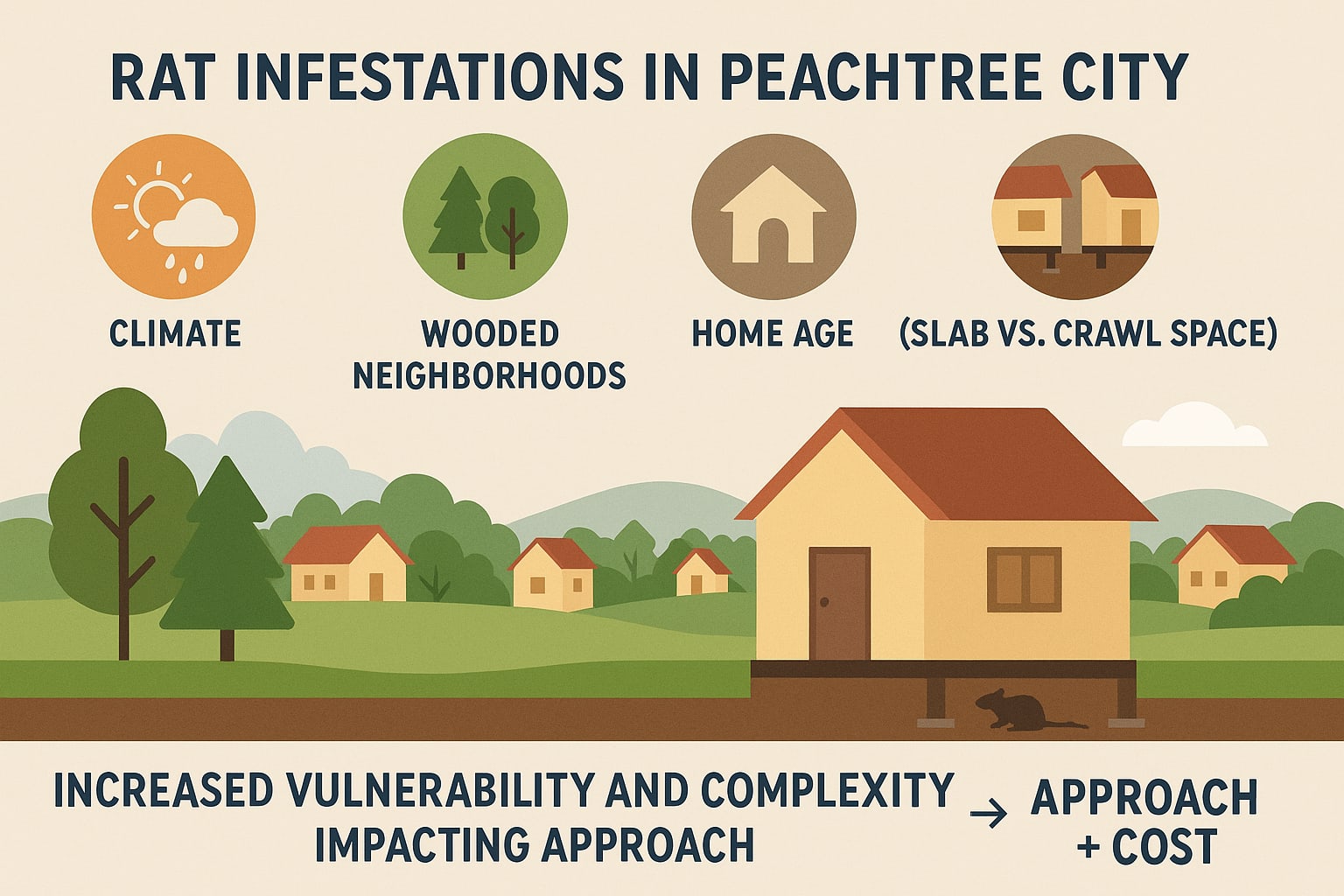 Rat infestations in Peachtree City, GA