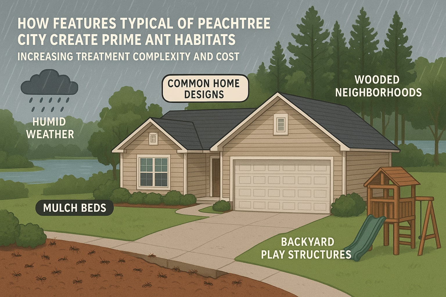 Ant prevention tips for homes in Peachtree City GA
