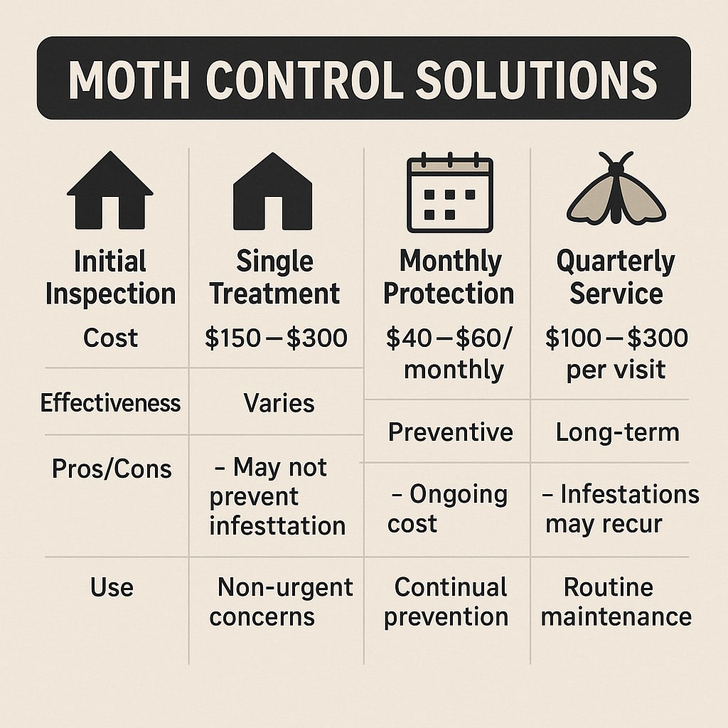 Moth control cost Dunwoody, GA