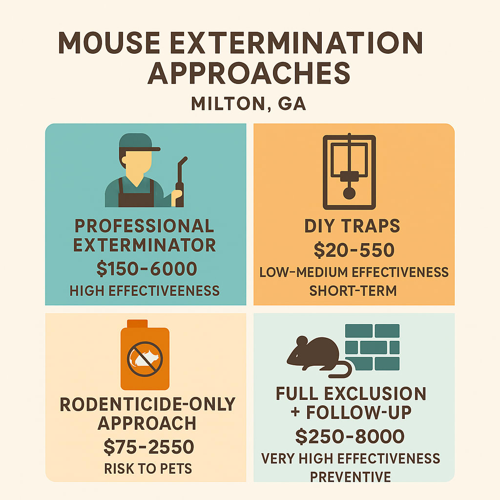 Cost of Mouse Exterminator Near Me in Milton, GA