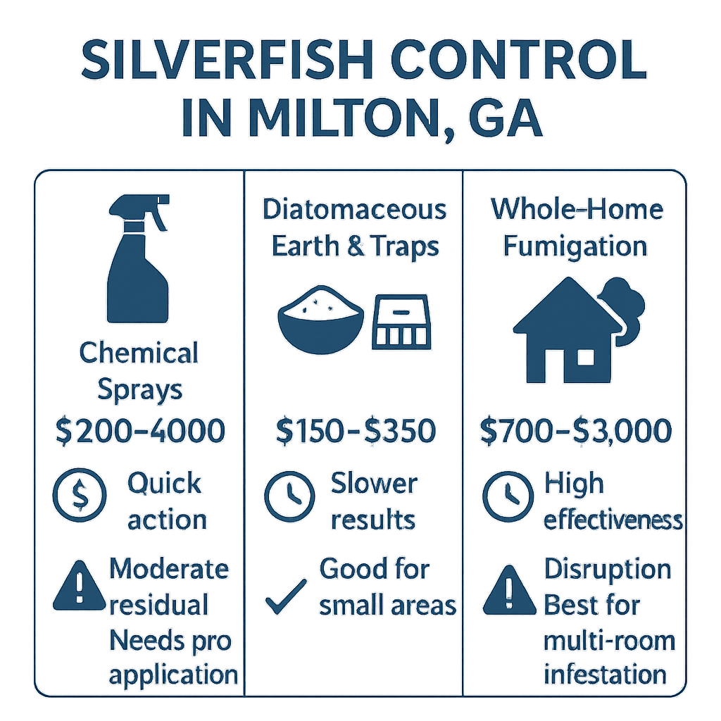 Silverfish Control cost Milton

