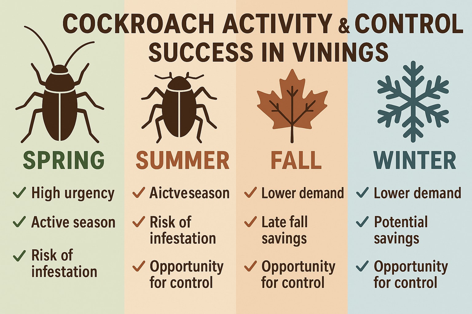 Schedule Cockroach Control in Vinings
