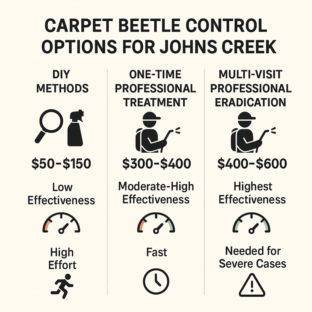 Price of Emergency Carpet Beetle Control in Johns Creek