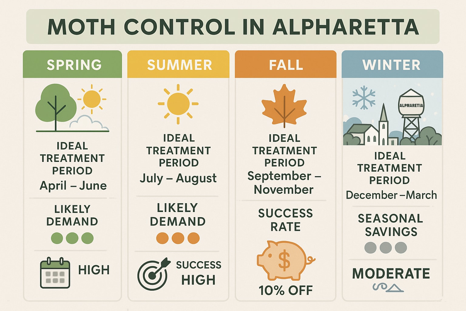 Timing Right for Moth Control in Alpharetta