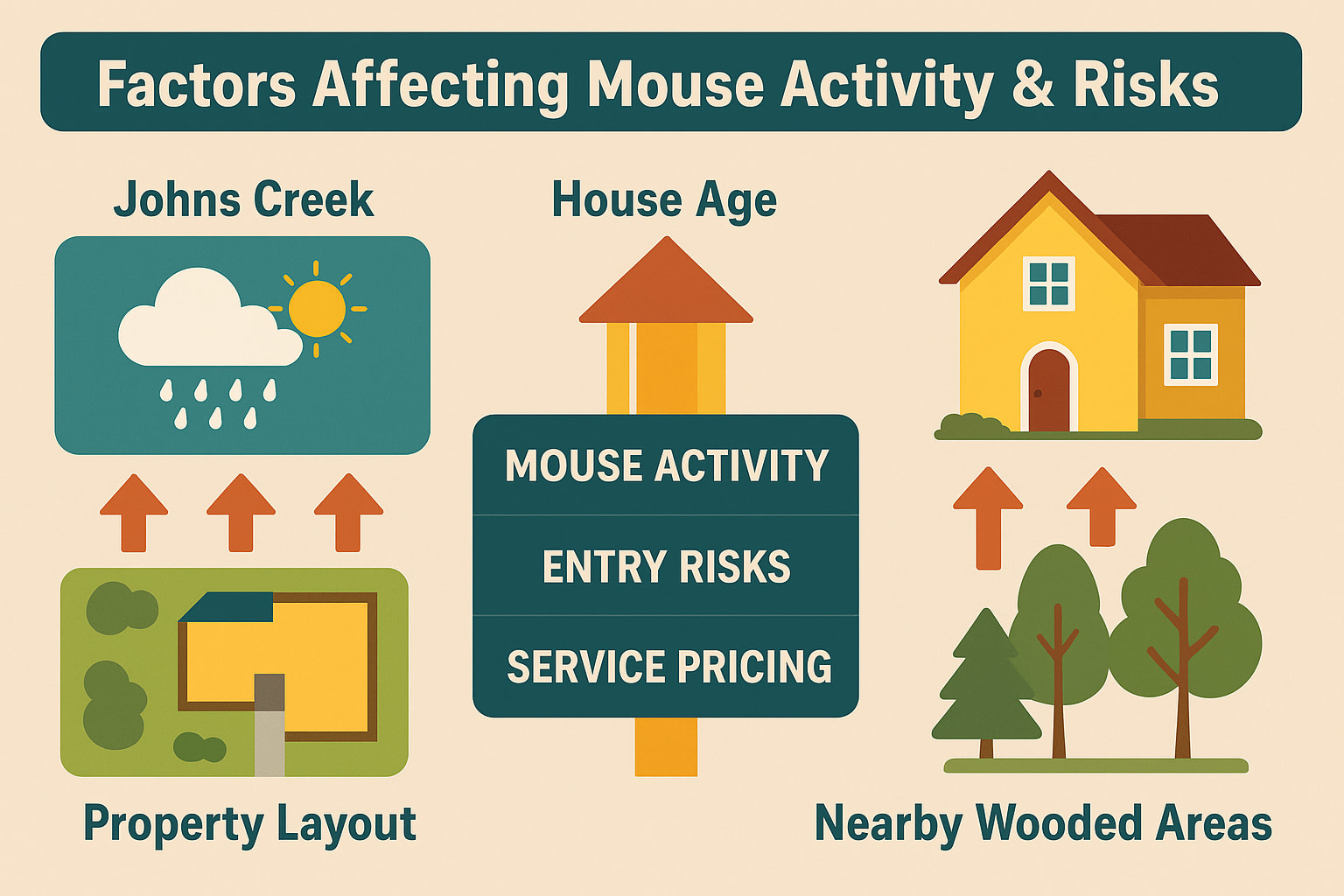 Factors Affecting mouse activity & risks in Johns Creek