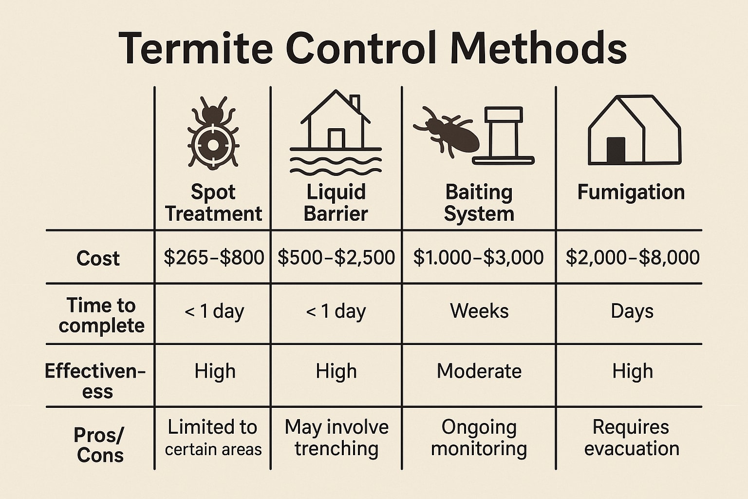 Termite Control Cost Suwanee