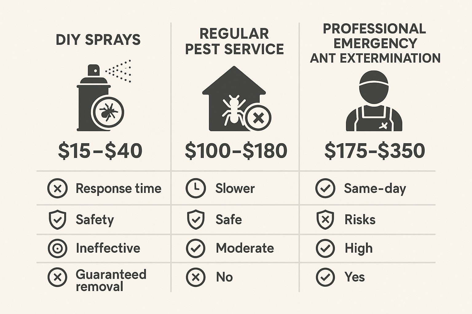 Cost of emergency ant control Alpharetta GA