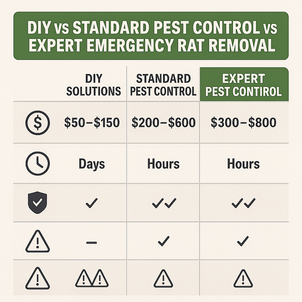 Cost of emergency rat control Sandy Springs