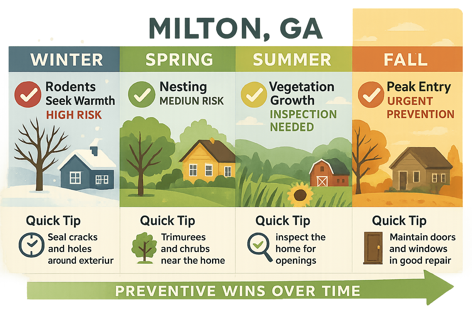 Best Time to Check for Rats in Milton