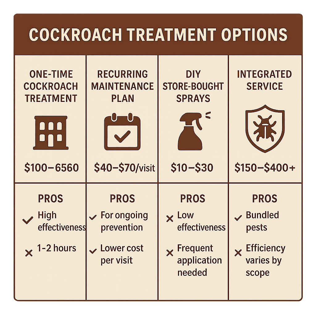 Cockroach Control Cost Vinings, GA