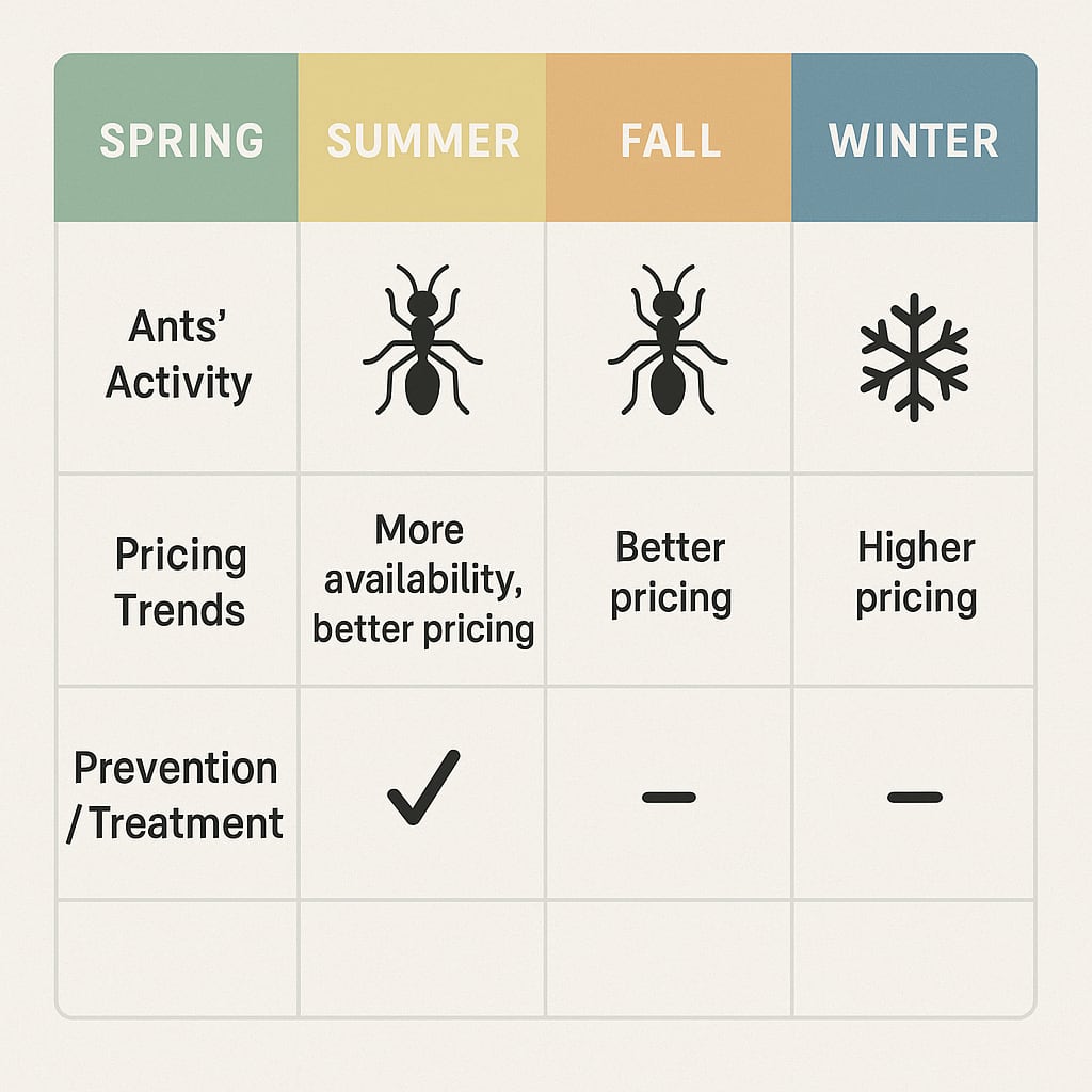 Best Time to Tackle Ants in Milton