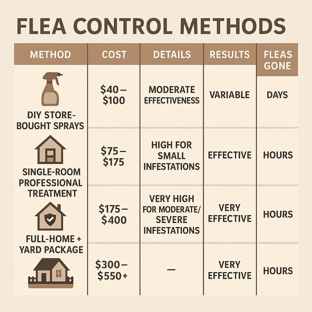 Flea control costs Vinings, GA