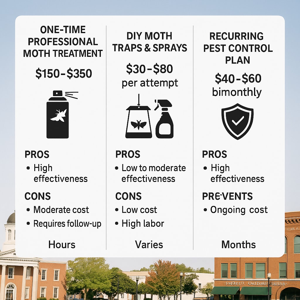 Moth control cost Marietta, Georgia