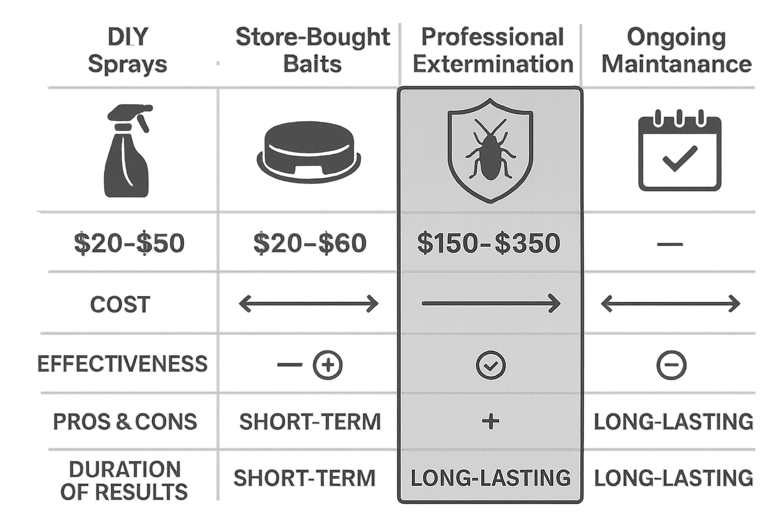 Price of cockroach exterminator Roswell GA