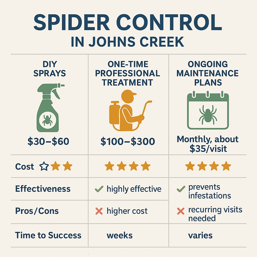 Spider Control Cost in Johns Creek