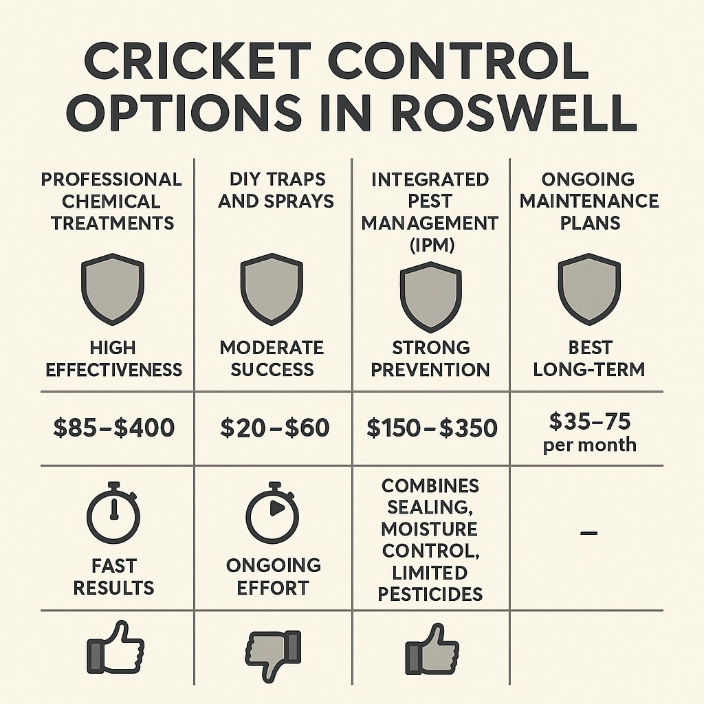 Cost of cricket control Roswell, GA