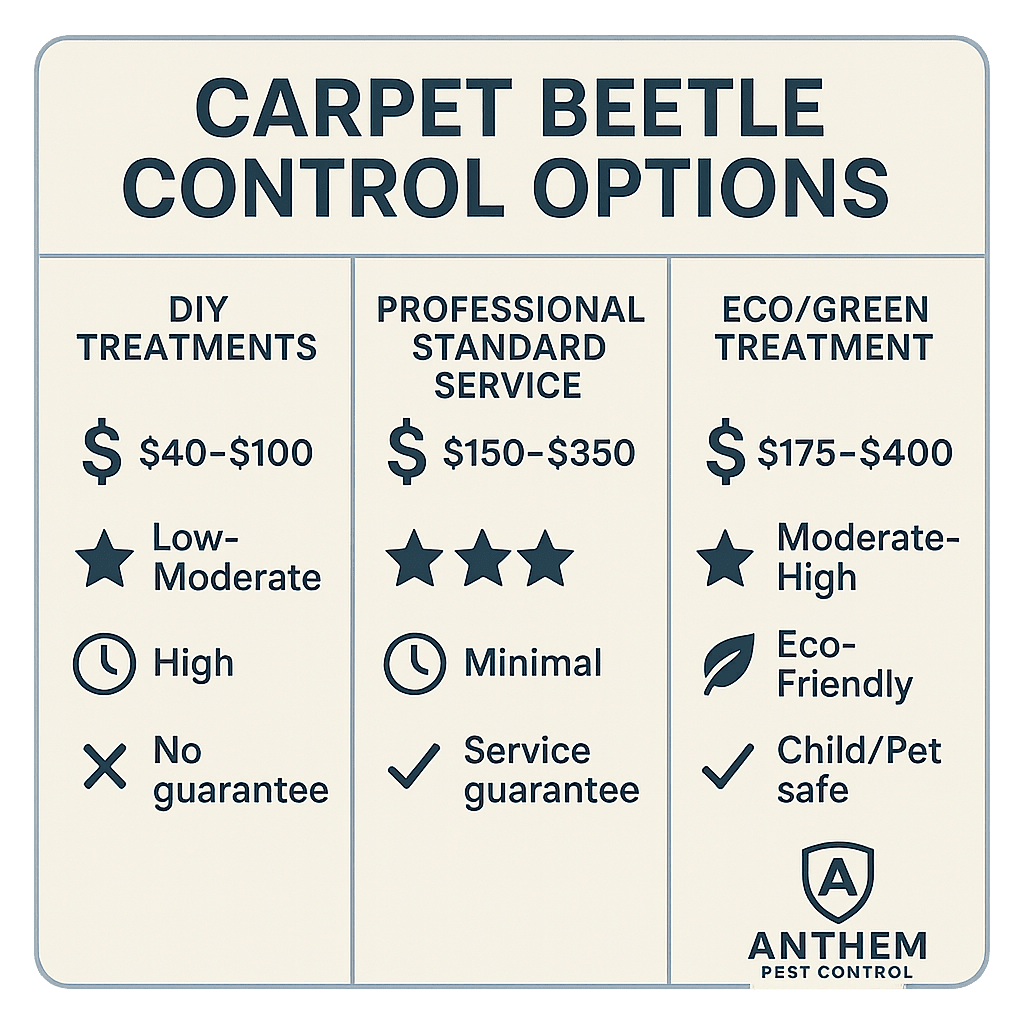Cost of Carpet Beetle Control Johns Creek