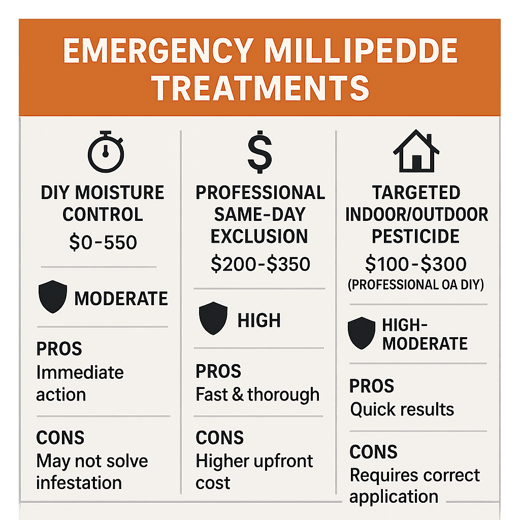 Cost of Emergency Millipede Control Milton