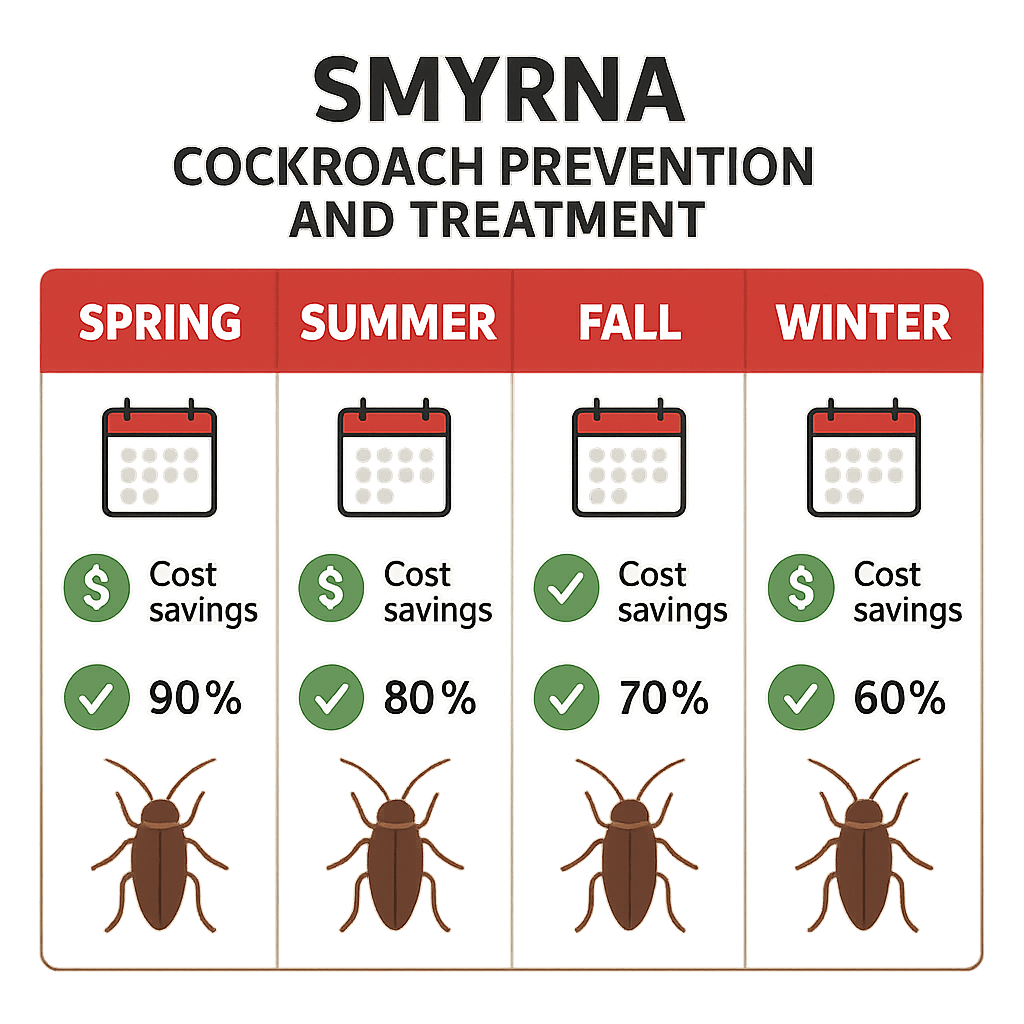 cockroach prevention and treatment in Smyrna, Georgia 