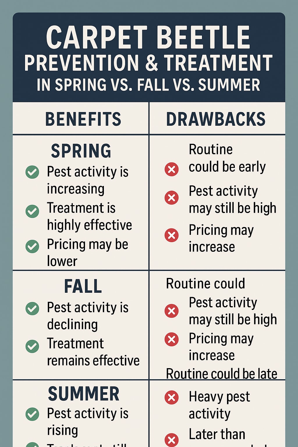 Best Time to Tackle Carpet Beetles in Dunwoody