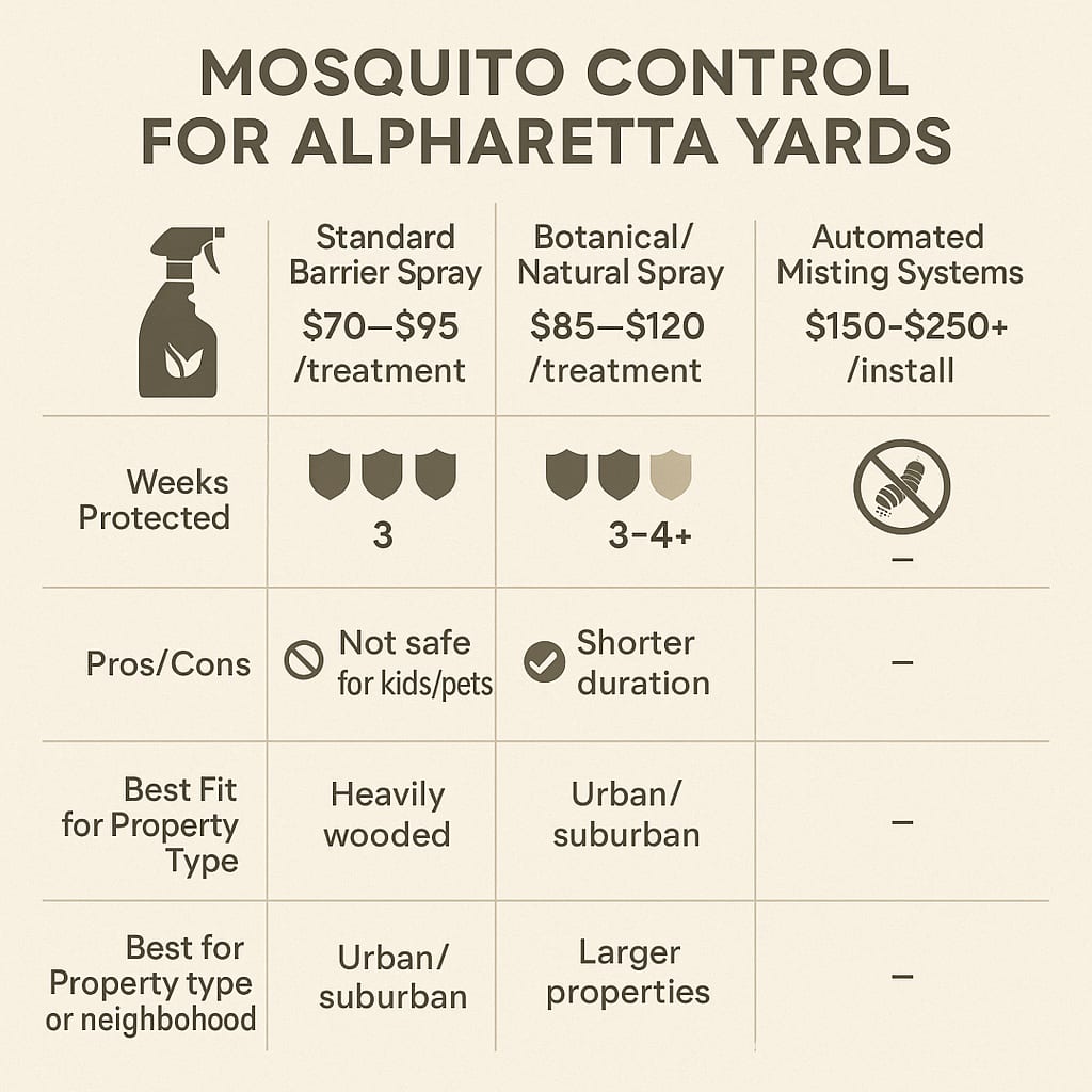 Price of Mosquito Exterminator Alpharetta GA