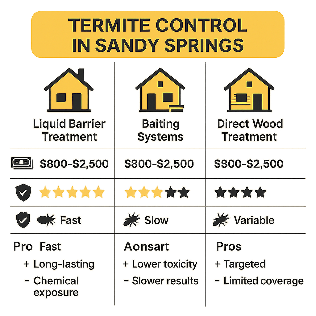 Price of emergency termite control Sandy Springs