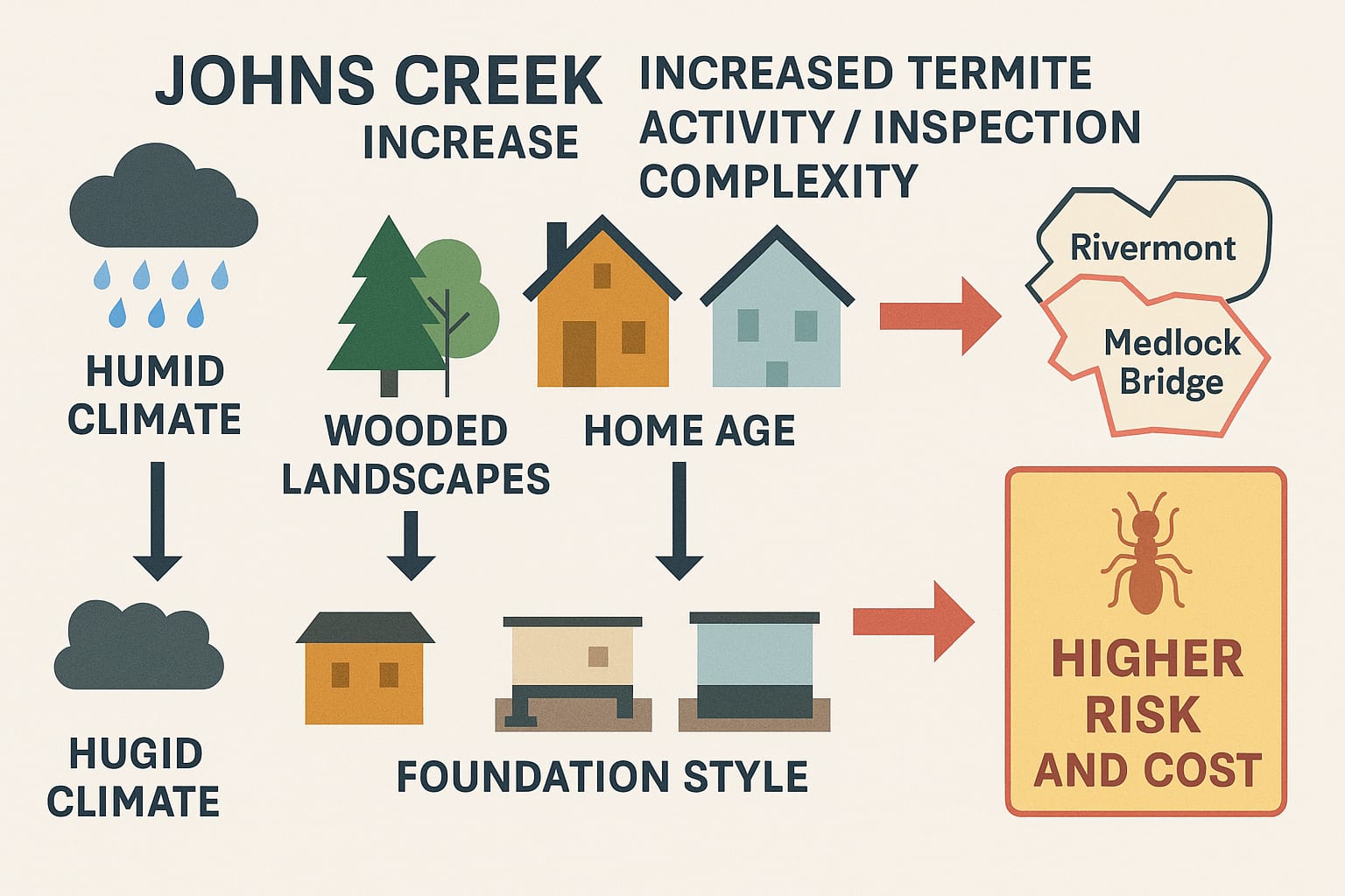 Increased Termite Activity / Inspection Complexity in Johns Creek