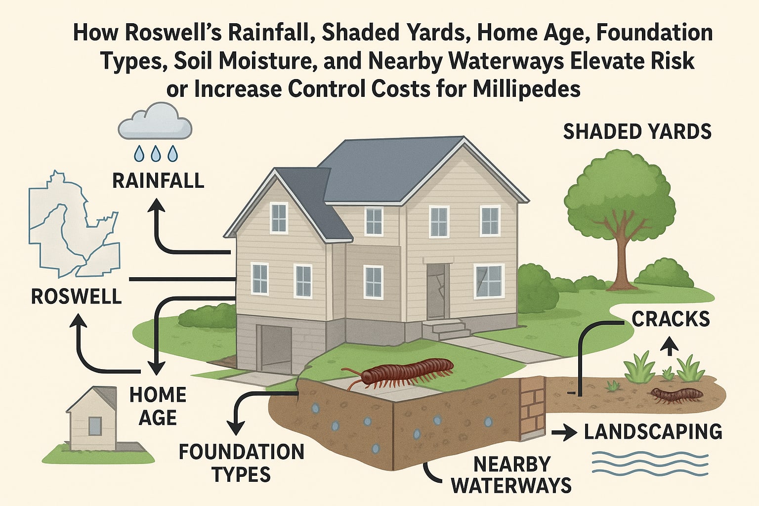 Effective millipede prevention tips for Roswell homeowners