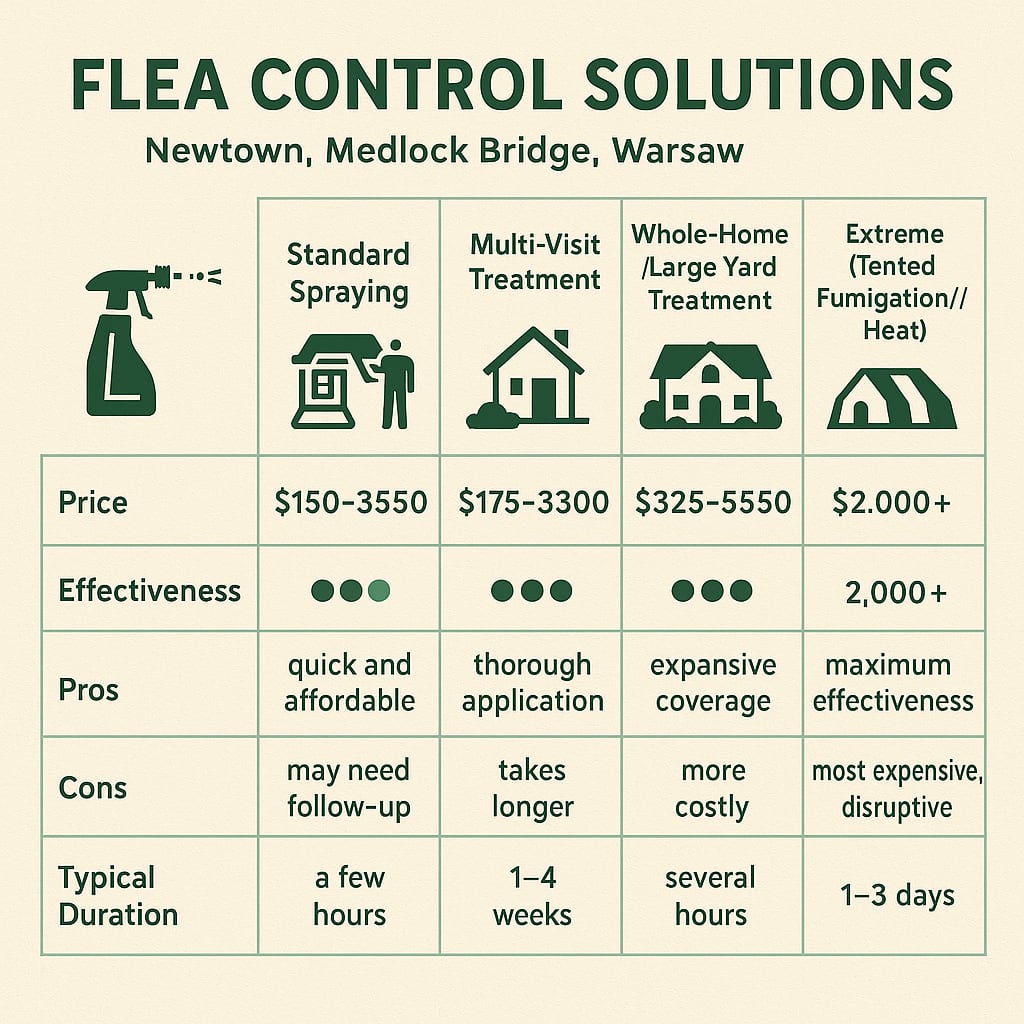 Flea Control Costs in Johns Creek