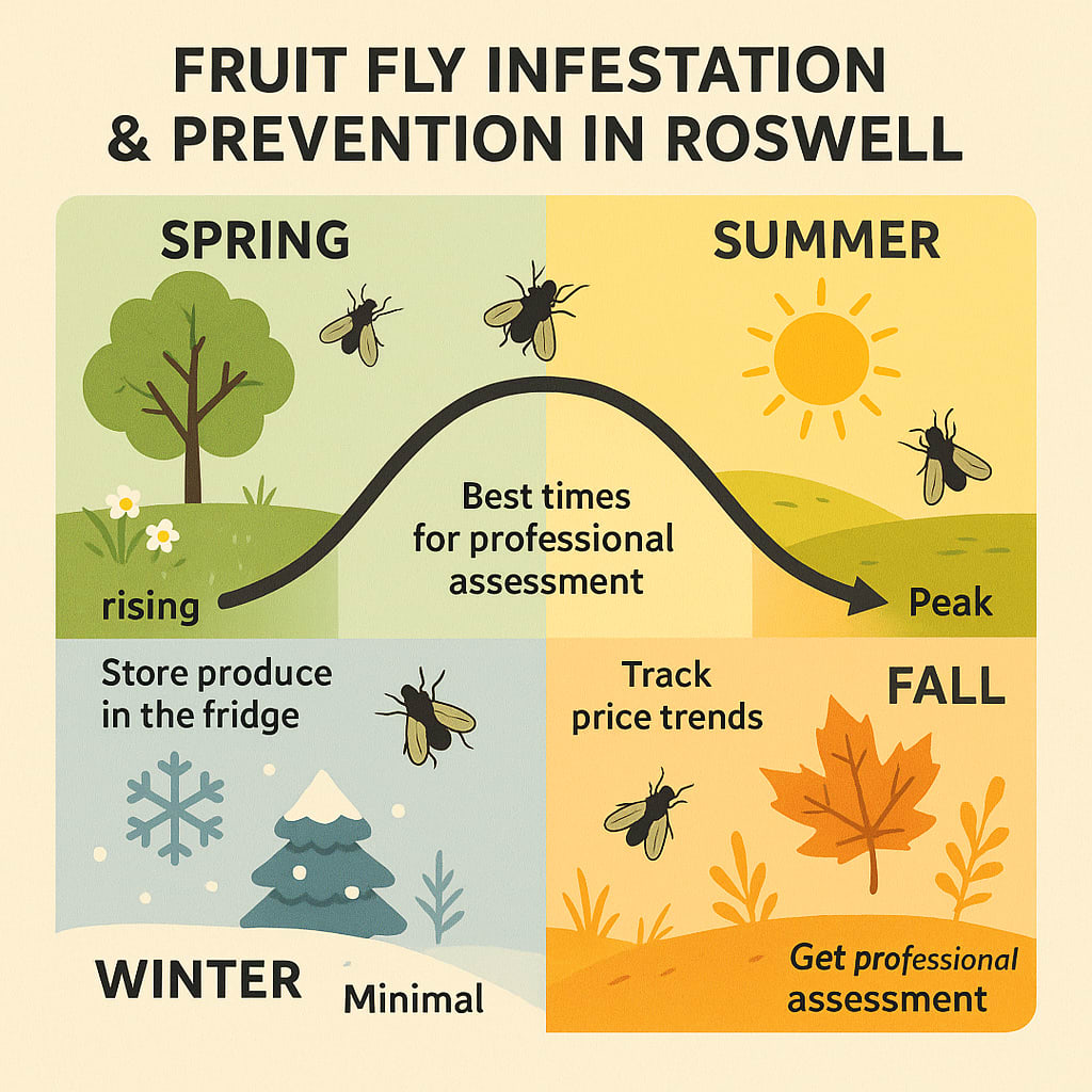 When Should Roswell Homeowners Take Action Against Fruit Flies?