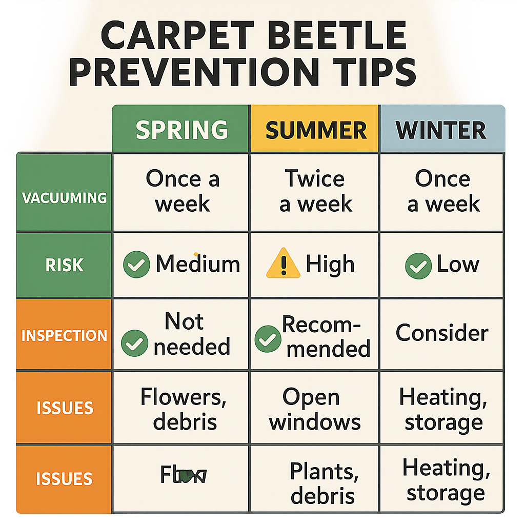 Right Time to Tackle Carpet Beetles in Alpharetta