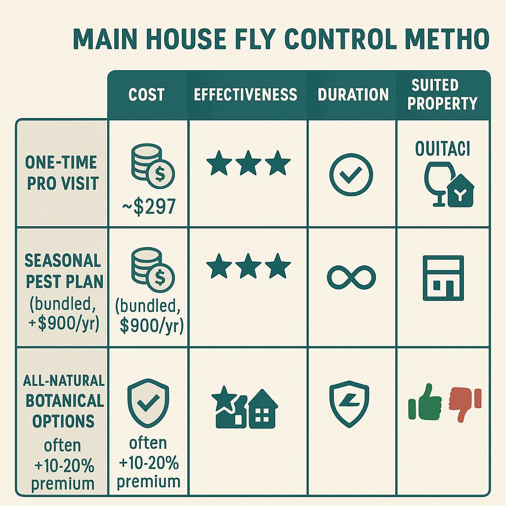 Cost of top rated house fly control Peachtree City GA services