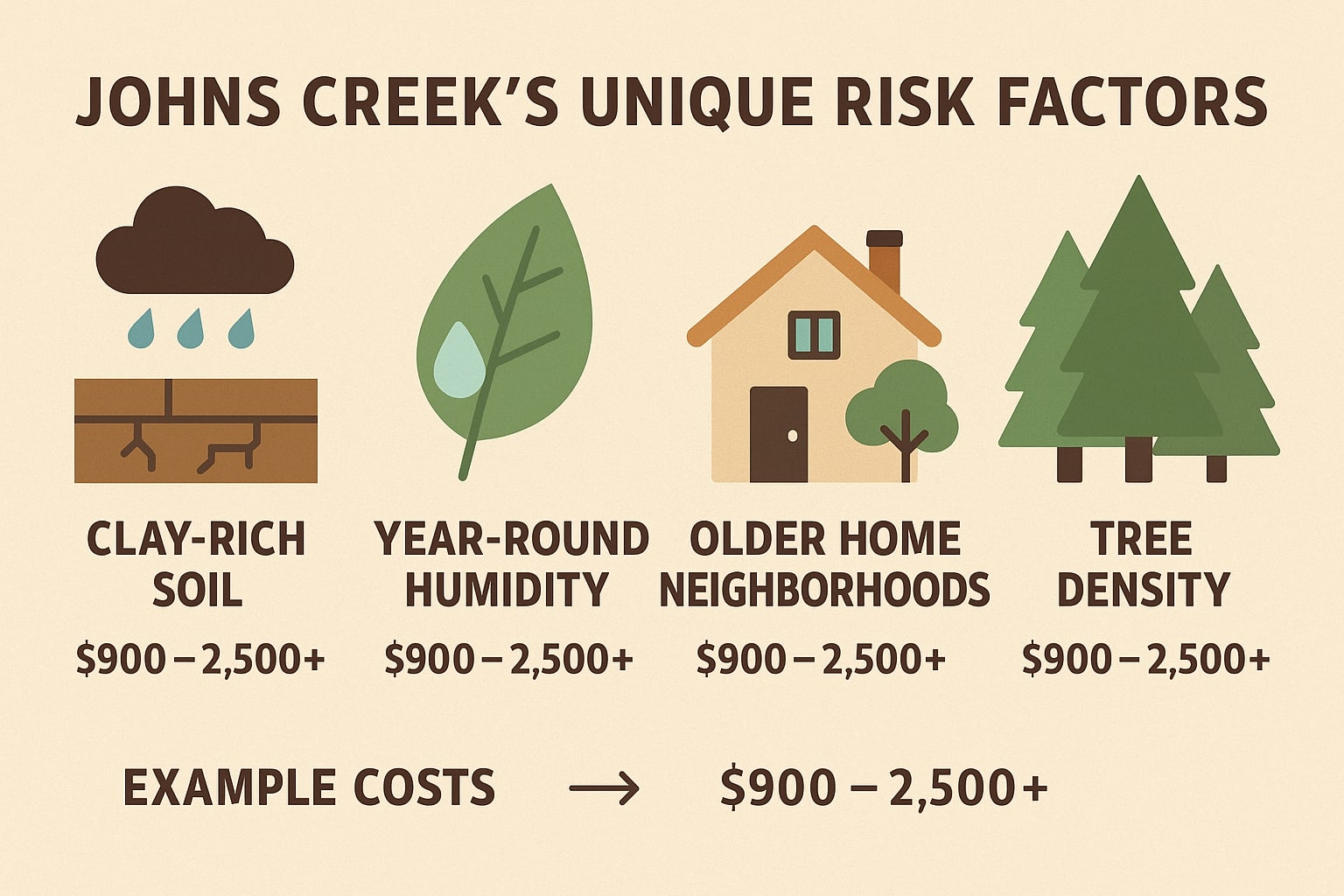 Johns Creek's Unique risk factors