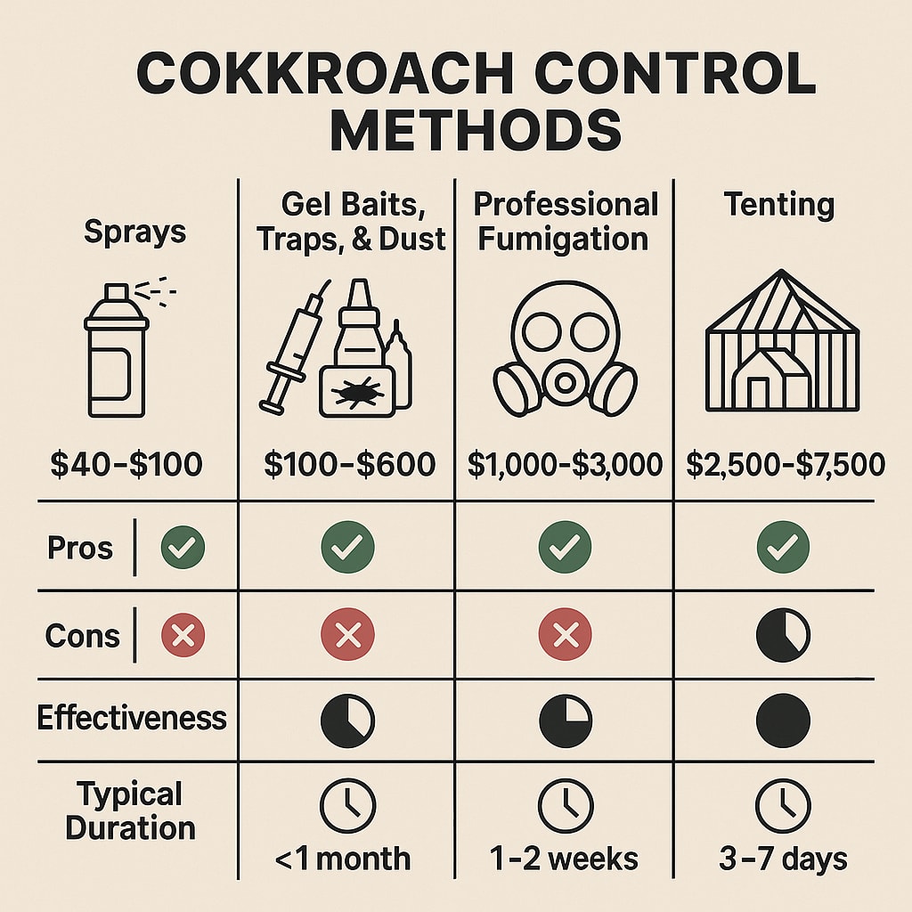 cockroach control cost Suwanee GA