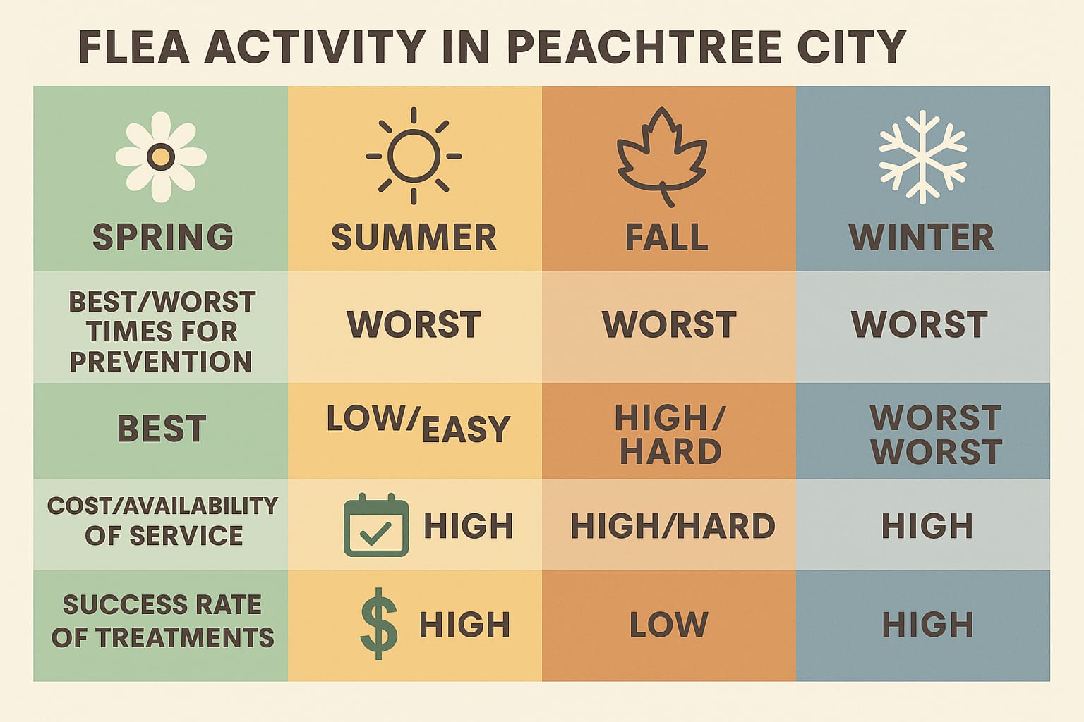 Flea control peachtree city seasonal treatment timing