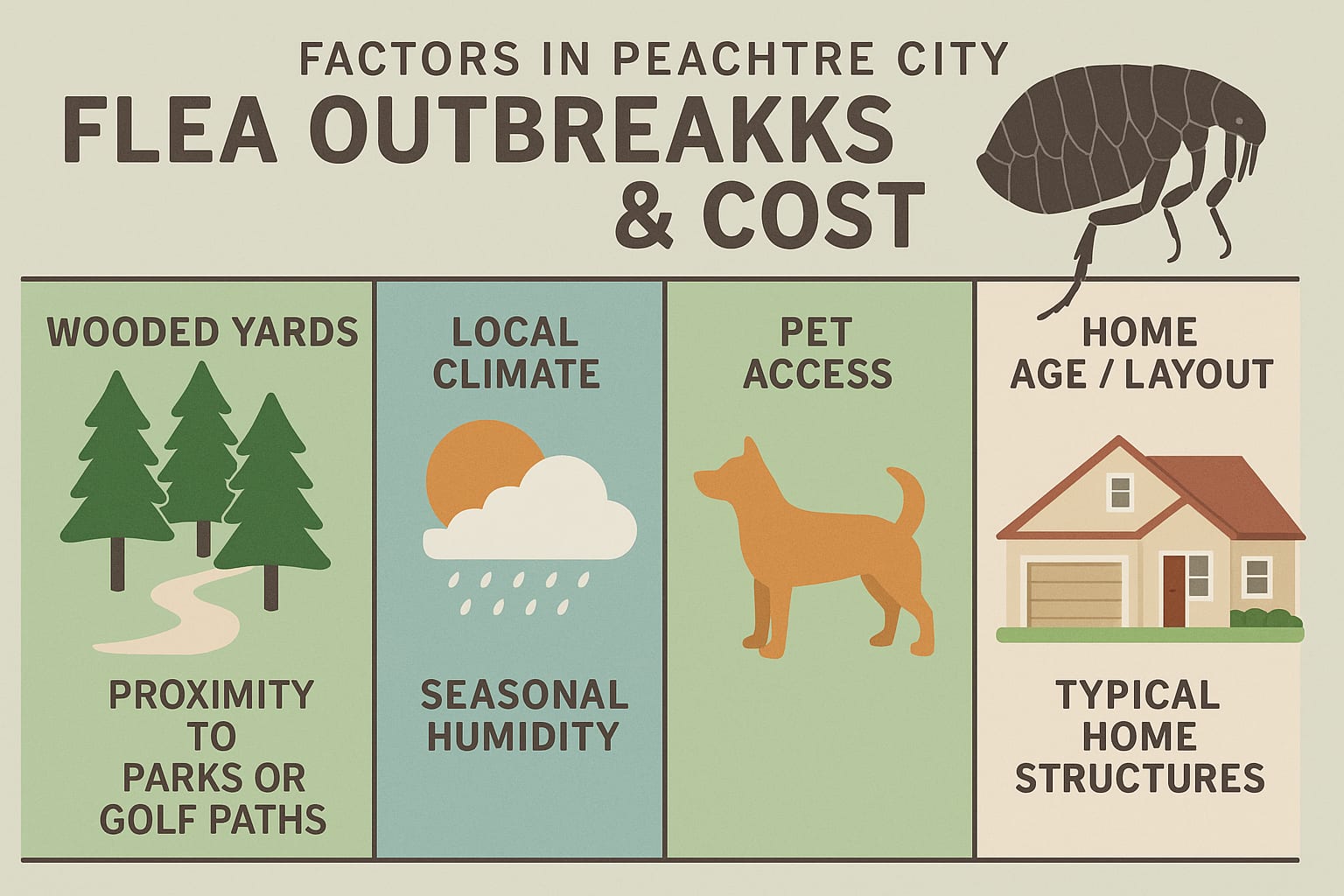 Flea prevention tips for homes in Peachtree City