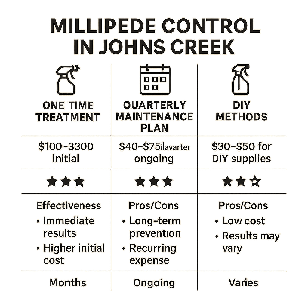 Millipede Control cost Johns Creek

