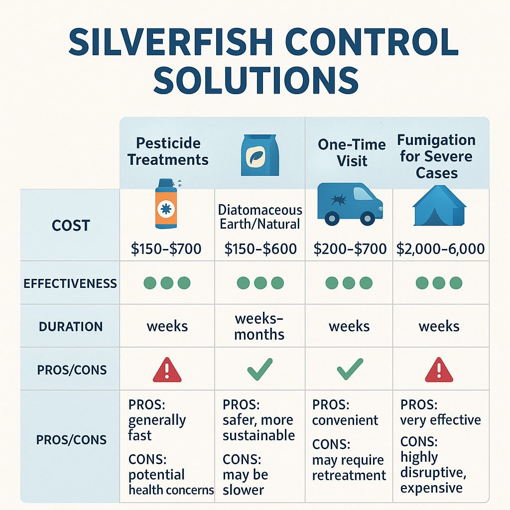 Cost of Silverfish Control Johns Creek