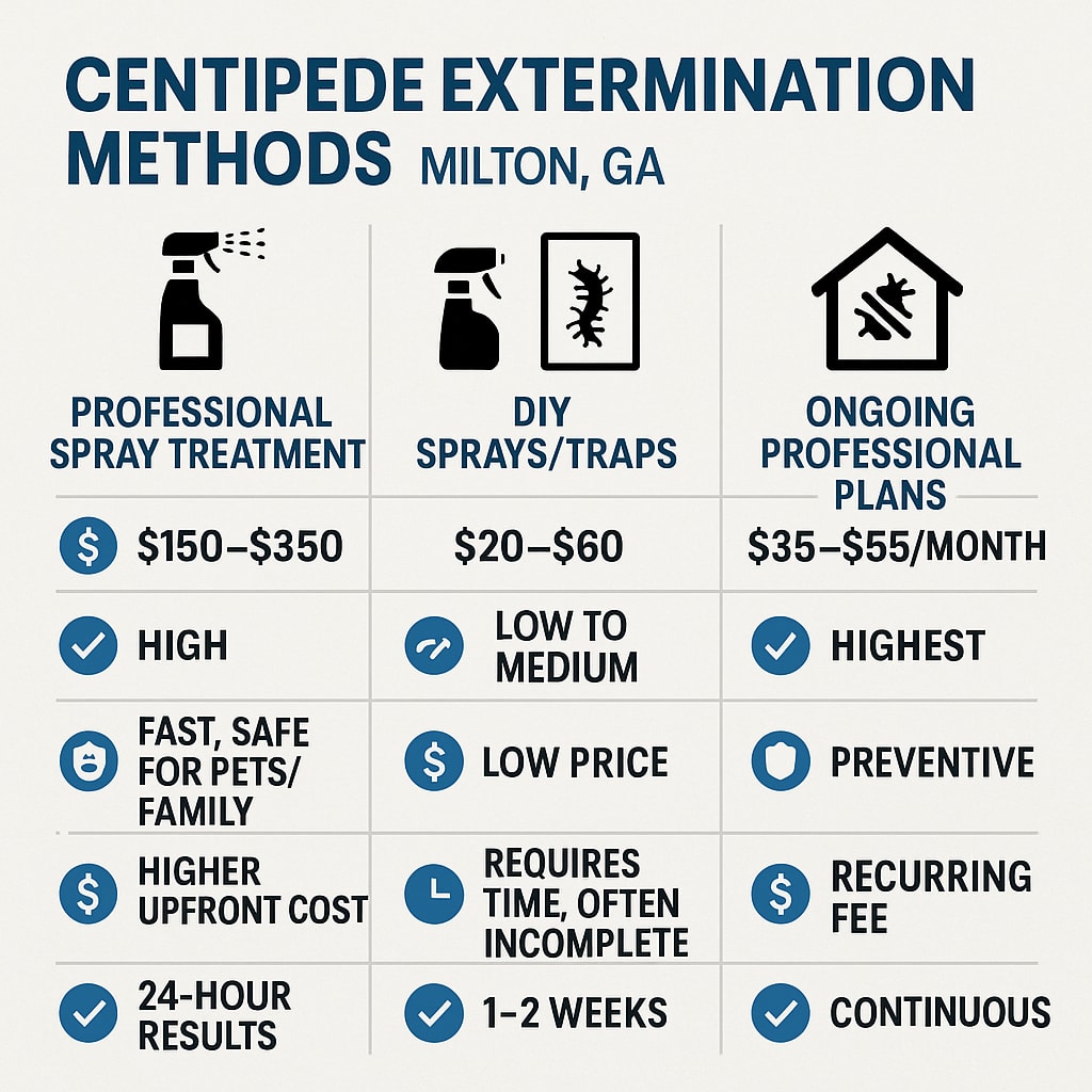 Price of Fast Centipede Exterminator Milton, GA
