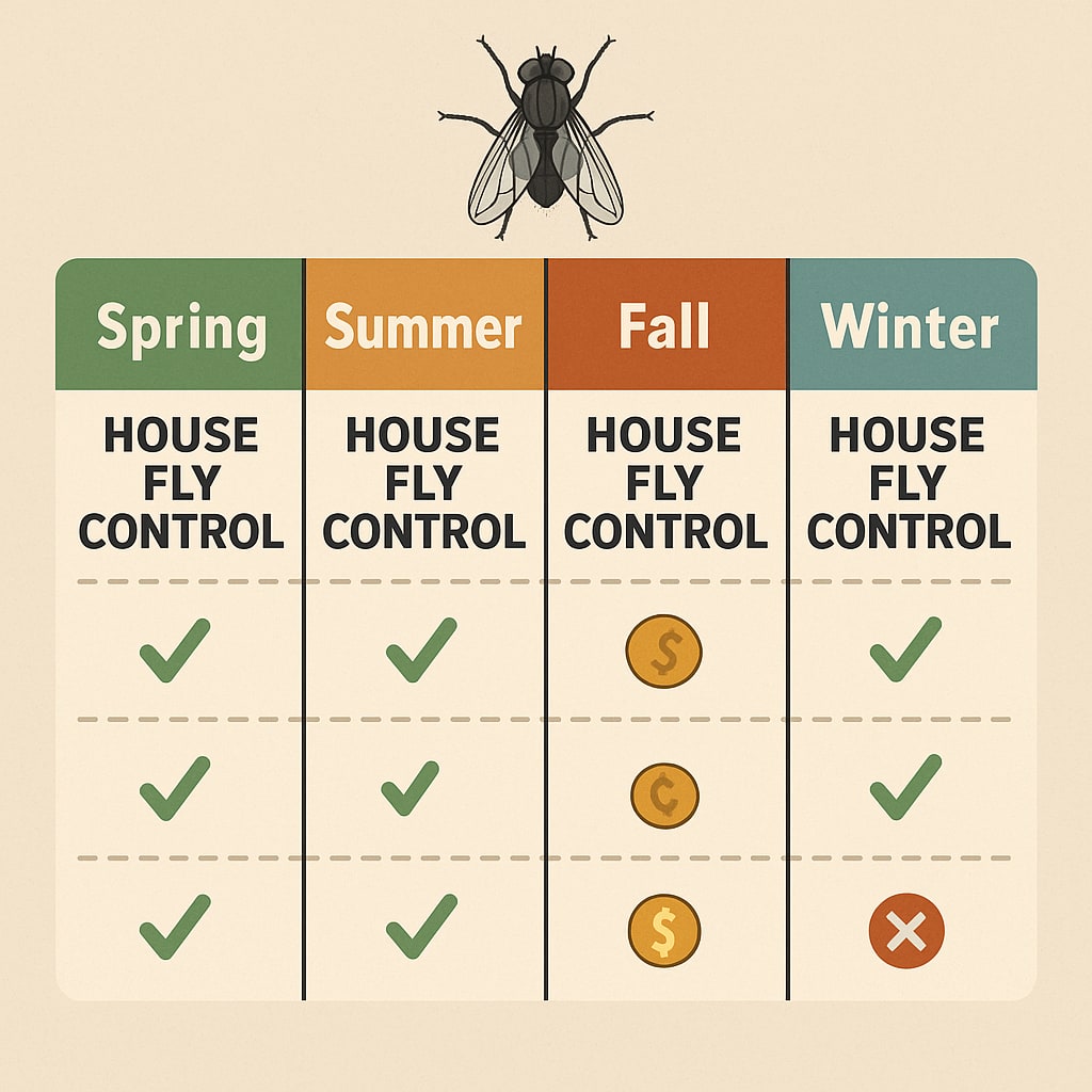 Technician performing house fly control cost and treatment in Johns Creek home