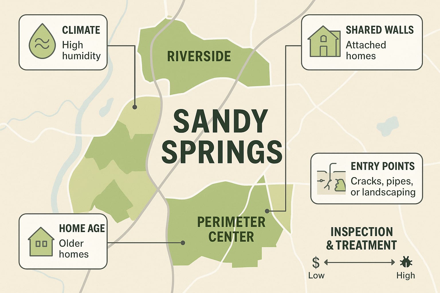 Prevent Cockroaches and Save Money Around Your Sandy Springs Home