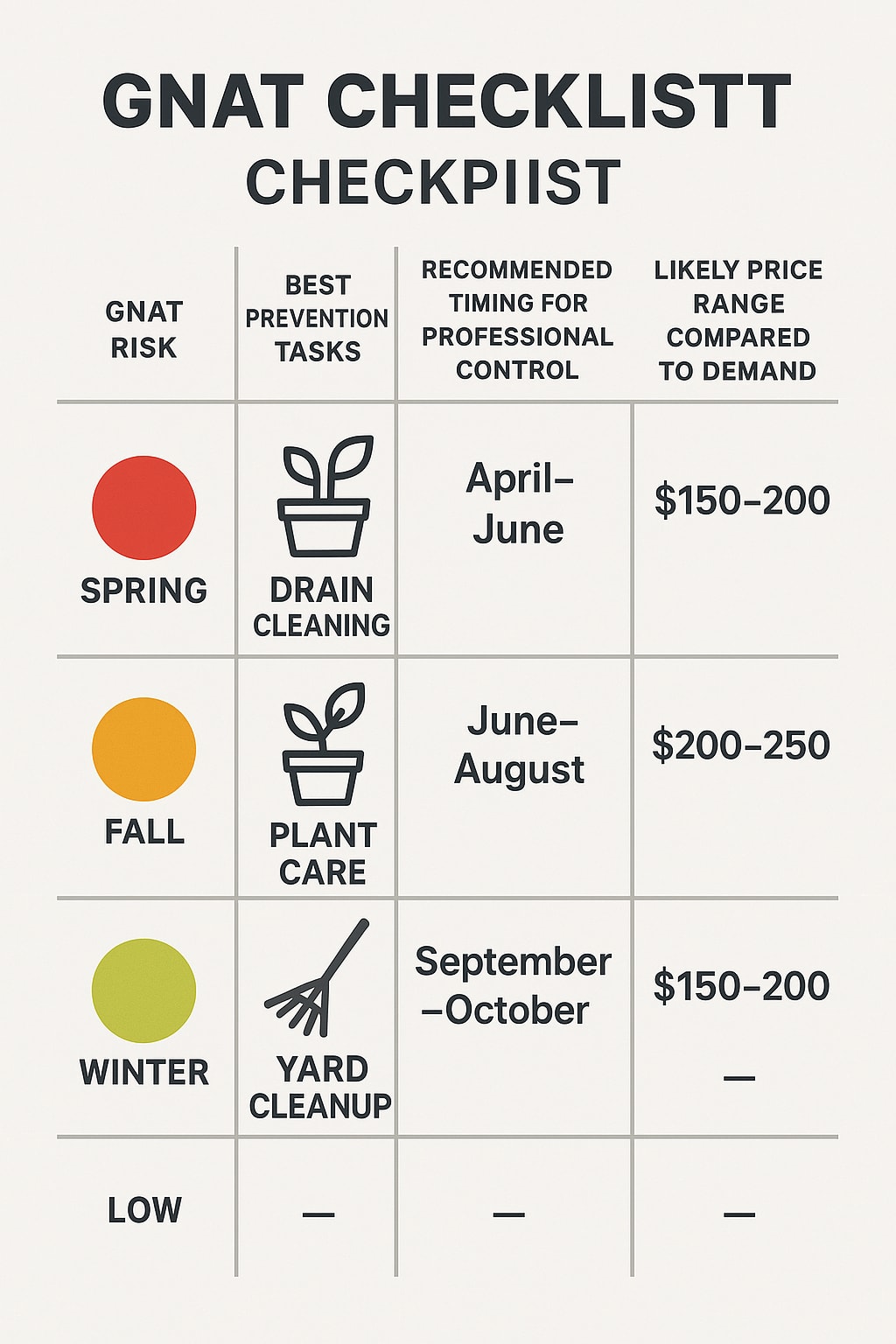 Best time for professional gnat control in Roswell