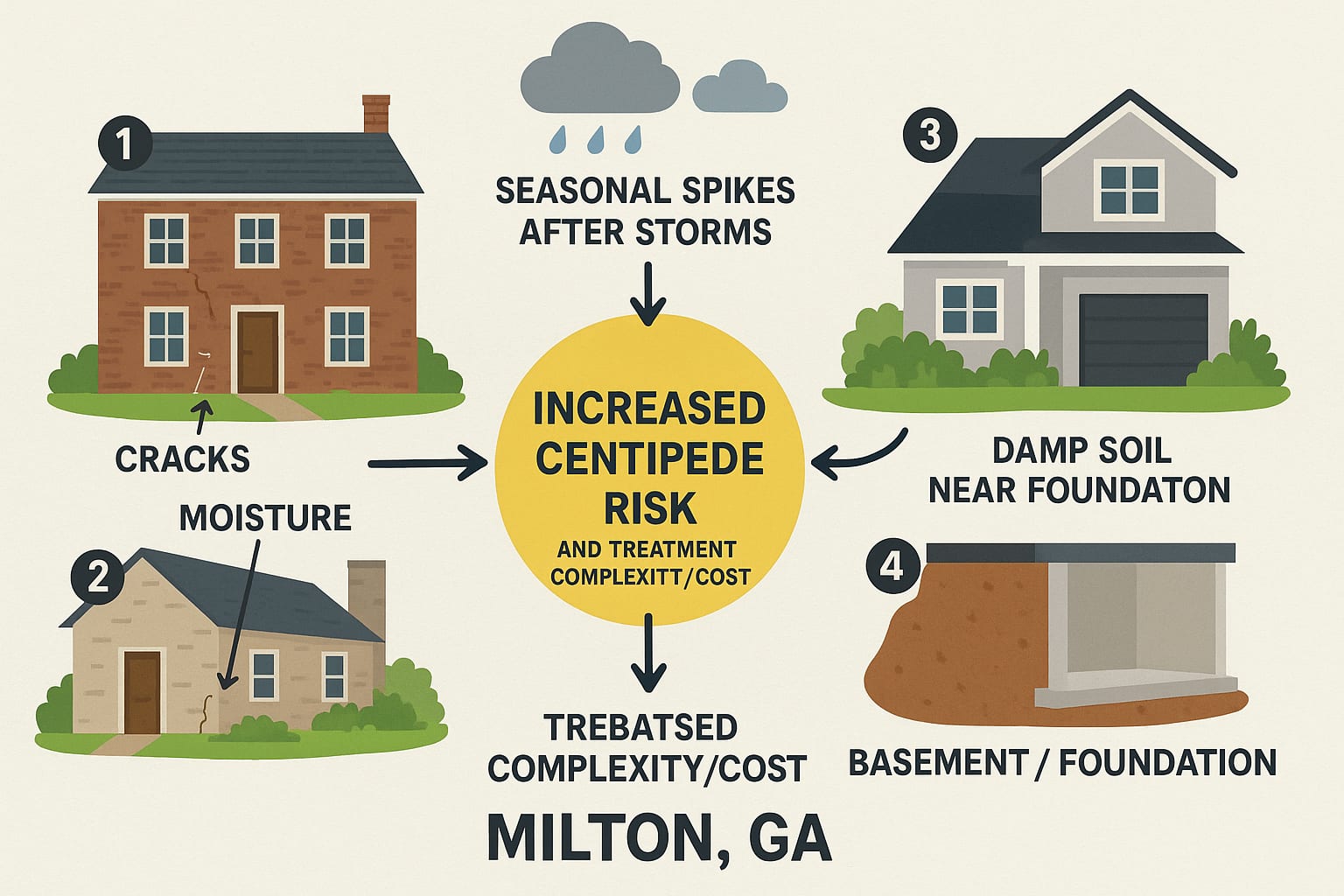 Keep Milton Homes Centipede-Free